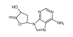 (3S,5R)-5-(6-aminopurin-9-yl)-2-methylideneoxolan-3-ol Structure