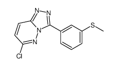 6-chloro-3-(3-methylsulfanylphenyl)-[1,2,4]triazolo[4,3-b]pyridazine结构式