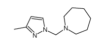 1-[(3-methylpyrazol-1-yl)methyl]azepane Structure