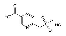 6-((Methylsulfonyl)Methyl)Nicotinic Acid Hydrochloride Structure