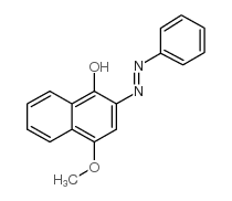 4-Methoxy-2-phenylazo-1-naphthol Structure