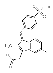 (Z)-2-[6-氟-2-甲基-3-[(4-甲基磺酰基苯基)亚甲基]-1-茚基]乙酸图片