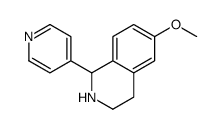 Isoquinoline, 1,2,3,4-tetrahydro-6-methoxy-1-(4-pyridinyl)- (9CI) Structure