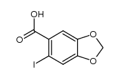 6-iodobenzo[d][1,3]dioxole-5-carboxylic acid结构式