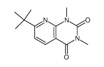 7-tert-butyl-1,3-dimethyl-1H-pyrido[2,3-d]pyrimidine-2,4-dione结构式