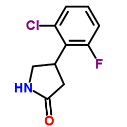 4-(2-Chloro-6-fluorophenyl)-2-pyrrolidinone Structure