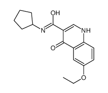 3-Quinolinecarboxamide,N-cyclopentyl-6-ethoxy-4-hydroxy-(9CI) structure