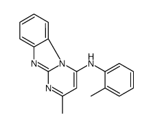 (9CI)-2-甲基-N-(2-甲基苯基)-嘧啶并[1,2-a]苯并咪唑-4-胺结构式