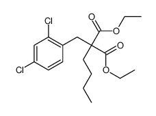 diethyl 2-butyl-2-[(2,4-dichlorophenyl)methyl]propanedioate结构式