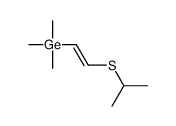 trimethyl(2-propan-2-ylsulfanylethenyl)germane Structure