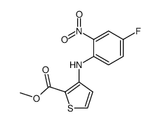 3-(4-fluoro-2-nitro-anilino)-thiophene-2-carboxylic acid methyl ester Structure