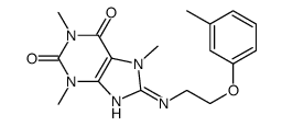 1,3,7-trimethyl-8-[2-(3-methylphenoxy)ethylamino]purine-2,6-dione结构式