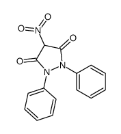 4-Nitro-1,2-diphenyl-3,5-pyrazolidinedione Structure
