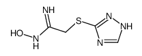 N'-hydroxy-2-(1H-1,2,4-triazol-5-ylsulfanyl)ethanimidamide结构式