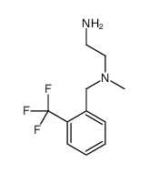 N'-methyl-N'-[[2-(trifluoromethyl)phenyl]methyl]ethane-1,2-diamine结构式