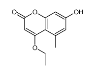 4-ethoxy-7-hydroxy-5-methylchromen-2-one结构式