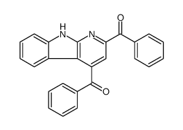 (2-benzoyl-9H-pyrido[2,3-b]indol-4-yl)-phenylmethanone Structure