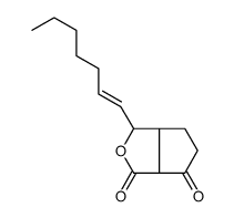 1-hept-1-enyl-3a,5,6,6a-tetrahydro-1H-cyclopenta[c]furan-3,4-dione结构式