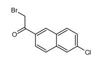 2-bromo-1-(6-chloronaphthalen-2-yl)ethanone Structure