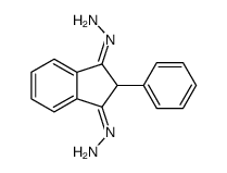 (3-hydrazinylidene-2-phenylinden-1-ylidene)hydrazine Structure