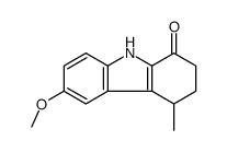 2,3,4,9-tetrahydro-6-methoxy-4-methyl-1H-carbazol-1-one Structure