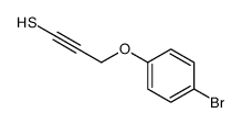 3-(4-bromophenoxy)prop-1-yne-1-thiol Structure