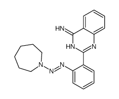 2-[2-(azepan-1-yldiazenyl)phenyl]quinazolin-4-amine结构式