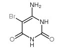 5-溴-6-氨基尿嘧啶结构式