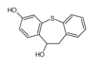 10,11-dihydro-dibenzo[b,f]thiepine-3,11-diol结构式