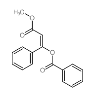 [(Z)-2-methoxycarbonyl-1-phenyl-ethenyl] benzoate结构式