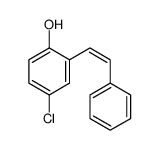 4-chloro-2-(2-phenylethenyl)phenol结构式