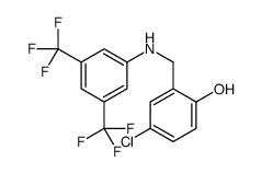 2-[[3,5-bis(trifluoromethyl)anilino]methyl]-4-chlorophenol Structure