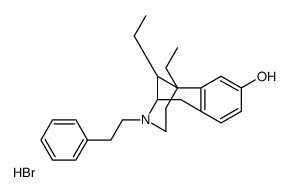 6,11-diethyl-3-phenethyl-1,2,3,4,5,6-hexahydro-2,6-methanobenzo[d]azocin-8-ol hydrobromide结构式