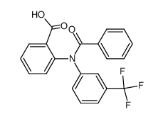 Benzoic acid,2-[benzoyl[3-(trifluoromethyl)phenyl]amino]-结构式