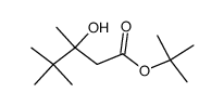 3-hydroxy-3,4,4-trimethyl-valeric acid tert-butyl ester Structure