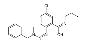 2-[[benzyl(methyl)amino]diazenyl]-5-chloro-N-propylbenzamide结构式