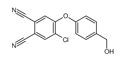 4-chloro-5-[4-(hydroxymethyl)phenoxy]benzene-1,2-dicarbonitrile结构式