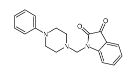 1-[(4-phenylpiperazin-1-yl)methyl]indole-2,3-dione结构式