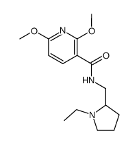N-(1-ethyl-pyrrolidin-2-ylmethyl)-2,6-dimethoxy-nicotinamide Structure