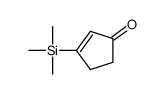 3-trimethylsilylcyclopent-2-en-1-one Structure