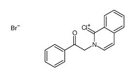 2-(1-chloroisoquinolin-2-ium-2-yl)-1-phenylethanone,bromide结构式