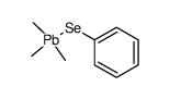 trimethyl(phenylselanyl)plumbane Structure