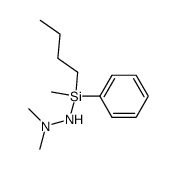 2-[Butyl(methyl)phenylsilyl]-1,1-dimethylhydrazine structure