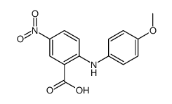 2-(4-methoxyanilino)-5-nitrobenzoic acid结构式