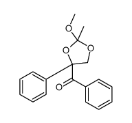 (2-methoxy-2-methyl-4-phenyl-1,3-dioxolan-4-yl)-phenylmethanone Structure