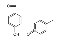 formaldehyde,4-methyl-1-oxidopyridin-1-ium,phenol Structure