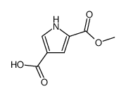 1H-Pyrrole-2,4-dicarboxylic acid 2-Methyl ester结构式