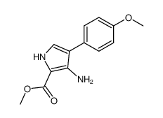 methyl 3-amino-4-(p-methoxyphenyl)-1H-pyrrole-2-carboxylate结构式