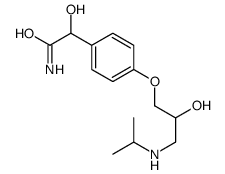 2-hydroxy-2-[4-[2-hydroxy-3-(propan-2-ylamino)propoxy]phenyl]acetamide结构式