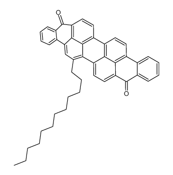 Dinaphtho[1,2,3-cd:1',2',3'-lm]perylene-9,18-dione, dodecyl derivs.结构式